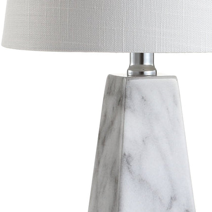 21" White Novelty Table Lamp With Empire Shade HomeRoots