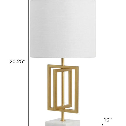 20" White Novelty Table Lamp With Globe Shade HomeRoots