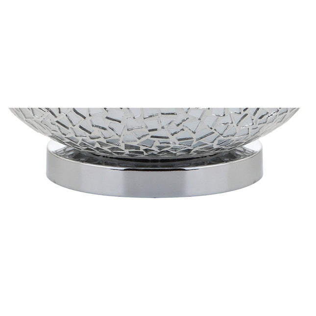 26" Silver Novelty Table Lamp With Drum Shade HomeRoots