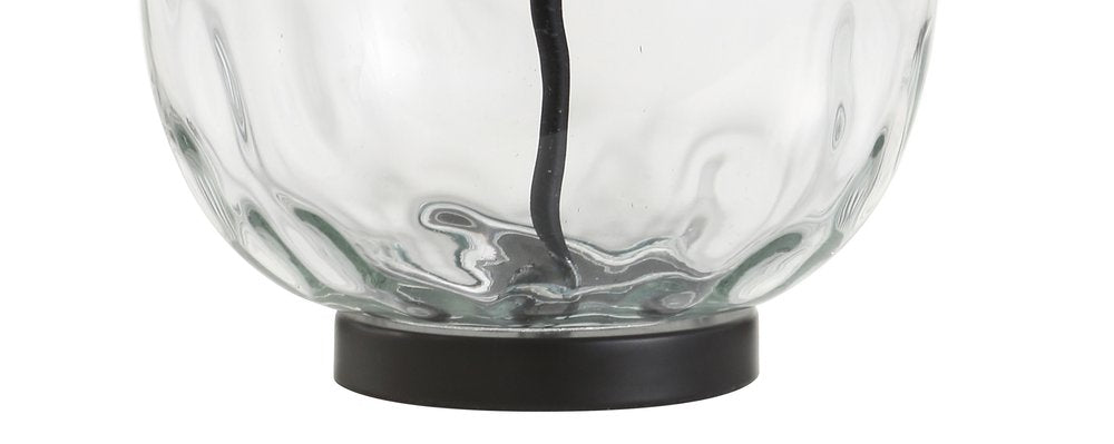 27" Black Novelty Table Lamp LED With Globe Shade