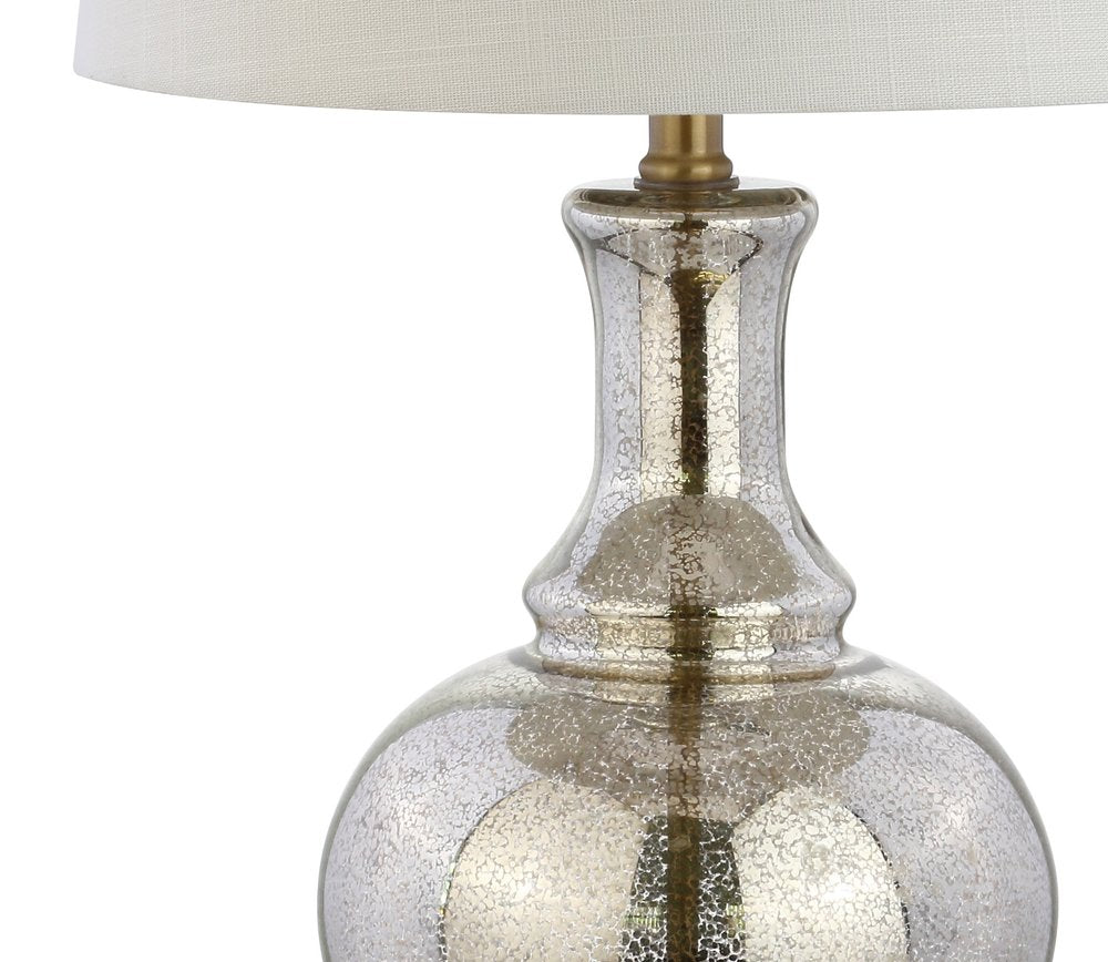 Set of Two 25" Gold Novelty Table Lamps LED With Drum Shades