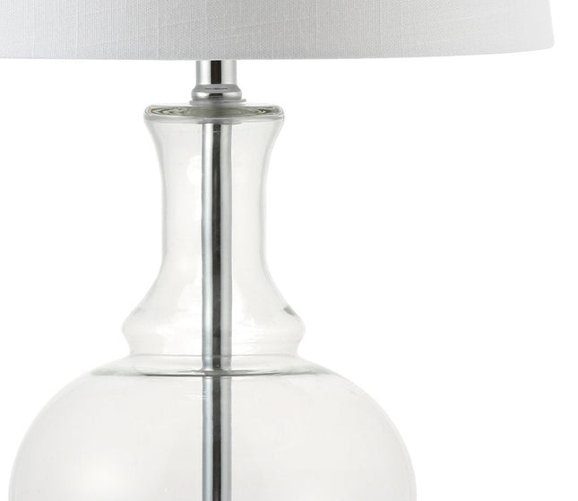 Set of Two 25" Silver Novelty Table Lamps With Drum Shades HomeRoots
