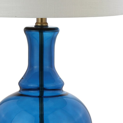 Set of Two 25" Gold Novelty Table Lamps With Drum Shades HomeRoots