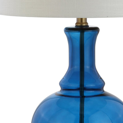 Set of Two 25" Gold Novelty Table Lamps With Drum Shades HomeRoots