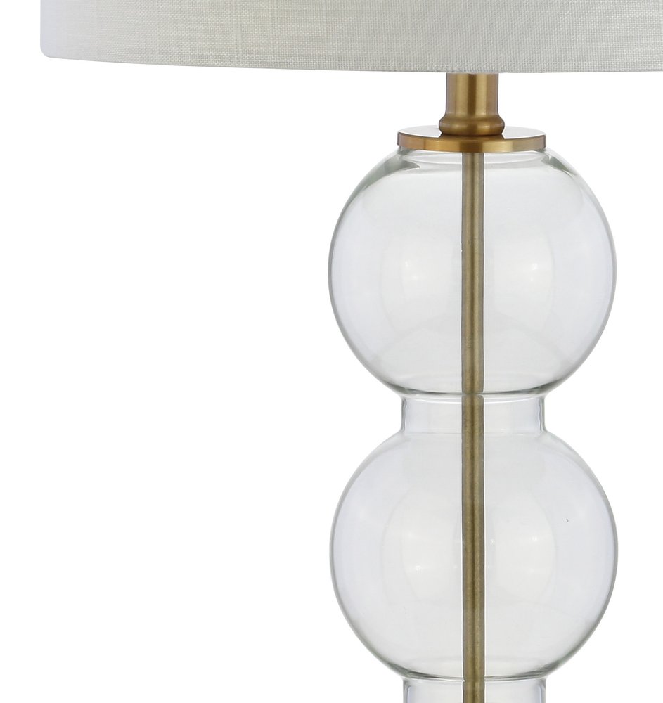 Set of Two 27" Gold Novelty Table Lamps LED With Drum Shades