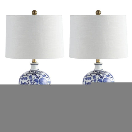 Set of Two 26" Gold Novelty Table Lamps With Globe Shades HomeRoots