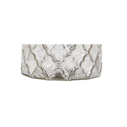 Set of Two 25" Silver Table Lamps With Drum Shades HomeRoots