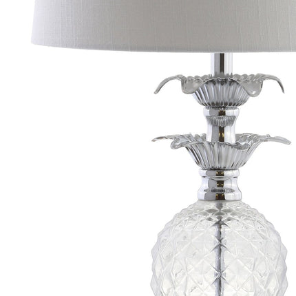 24" Silver Novelty Table Lamp With Drum Shade HomeRoots