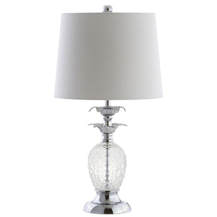 24" Silver Novelty Table Lamp With Drum Shade HomeRoots