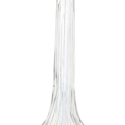 Set of Two 29" Clear Novelty Table Lamps With Drum Shades HomeRoots