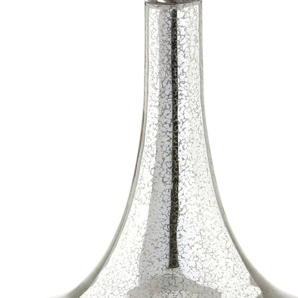 Set of Two 26" Silver Novelty Table Lamps With Drum Shades HomeRoots