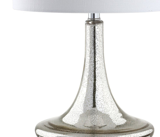 Set of Two 26" Silver Novelty Table Lamps With Drum Shades HomeRoots