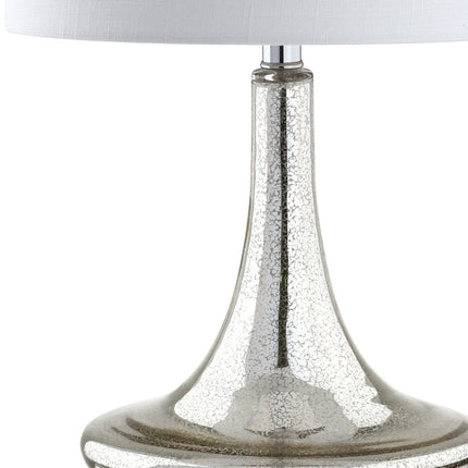 Set of Two 26" Silver Novelty Table Lamps With Drum Shades HomeRoots