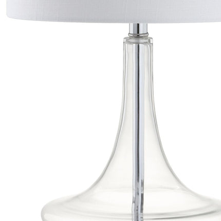Set of Two 26" Silver Novelty Table Lamps With Drum Shades HomeRoots
