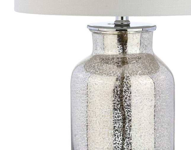 25" Clear Novelty Table Lamp With Drum Shade HomeRoots