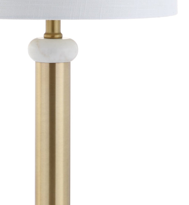 27" Gold Novelty Table Lamp With Drum Shade HomeRoots