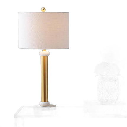 27" Gold Novelty Table Lamp With Drum Shade HomeRoots