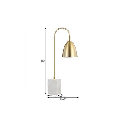 26" White Arched Lamp With Novelty Shade HomeRoots