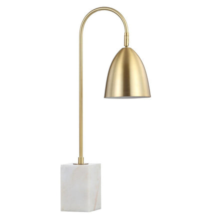 26" White Arched Lamp With Novelty Shade HomeRoots