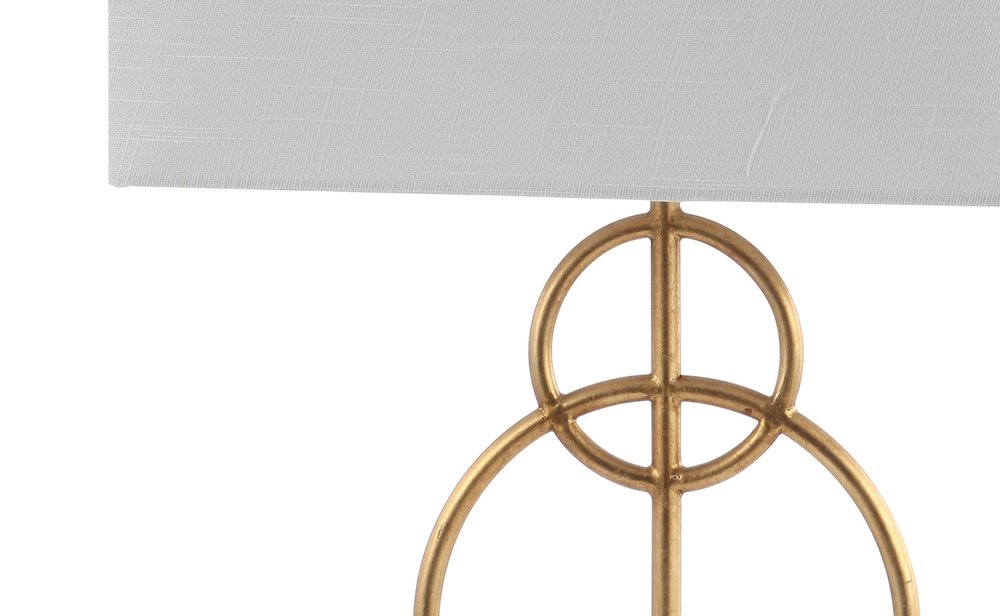 26" White Novelty Table Lamp LED With Shade
