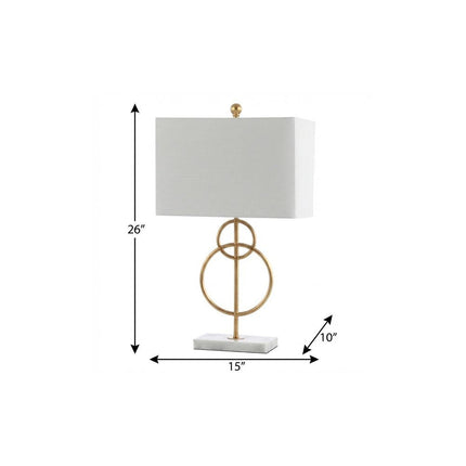 26" White Novelty Table Lamp With Shade HomeRoots