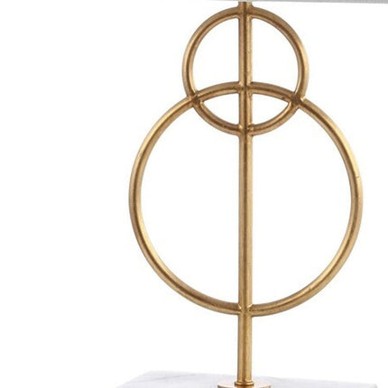 26" White Novelty Table Lamp With Shade HomeRoots