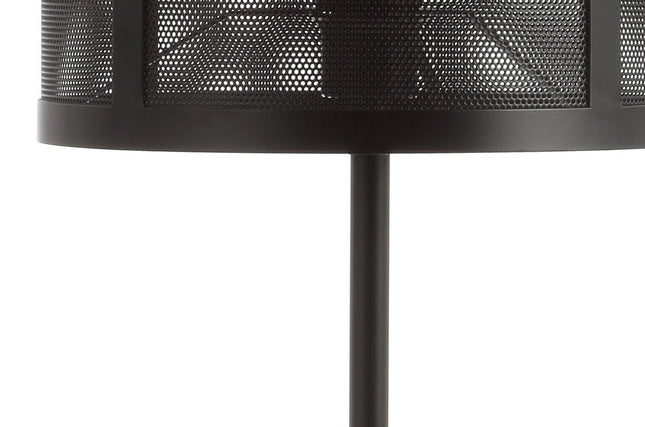 25" Black Table Lamp With Globe Shade HomeRoots