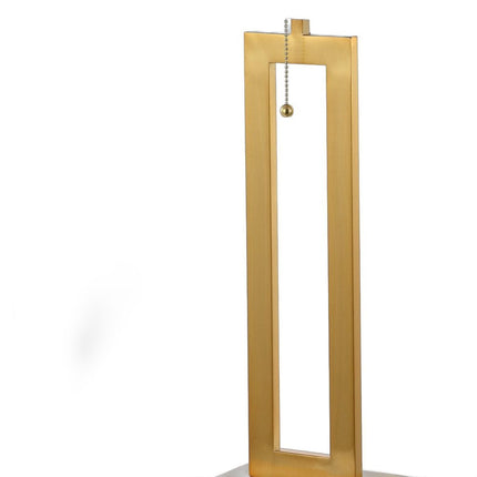 Set of Two 29" Gold Table Lamps With Shades HomeRoots