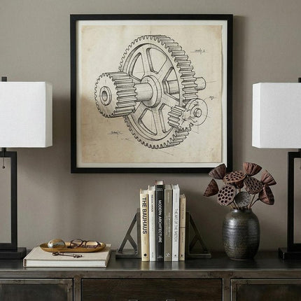 Set of Two 29" Black Table Lamps With Shades HomeRoots