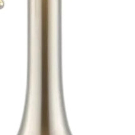 Set of Two 24" Nickel Gourd Table Lamps With Drum Shades HomeRoots