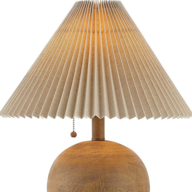 17" Clear Round Table Lamp With Empire Shade HomeRoots