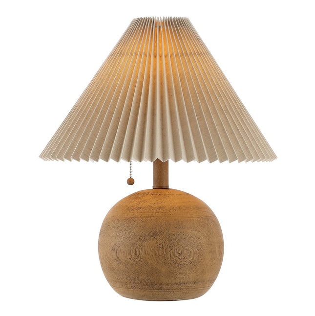 17" Clear Round Table Lamp With Empire Shade