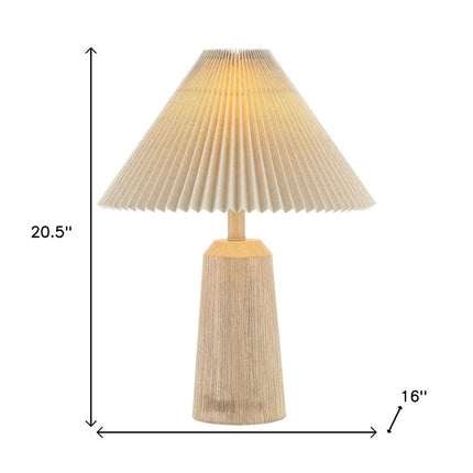 21" Beige Lighthouse Table Lamp With Empire Shade HomeRoots