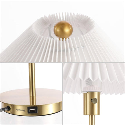 21" Gold Table Lamp With Empire Shade HomeRoots