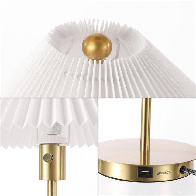 21" Gold Table Lamp With Empire Shade HomeRoots