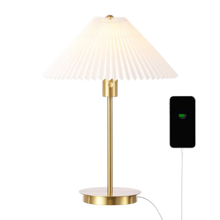 21" Gold Table Lamp With Empire Shade HomeRoots