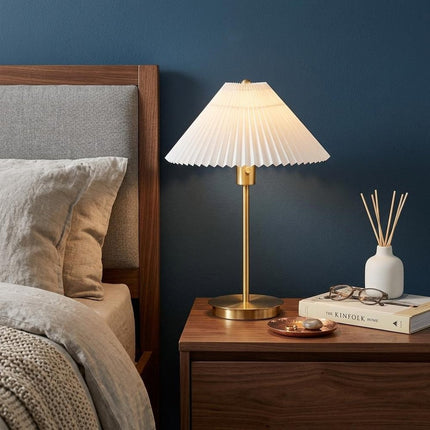 21" Gold Table Lamp With Empire Shade HomeRoots
