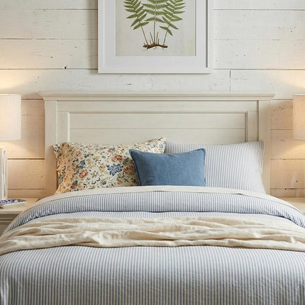 Set of Two 22" White Table Lamps With Drum Shades HomeRoots
