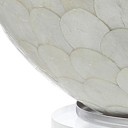 24" Clear Globe Lamp Base With Drum Shade HomeRoots