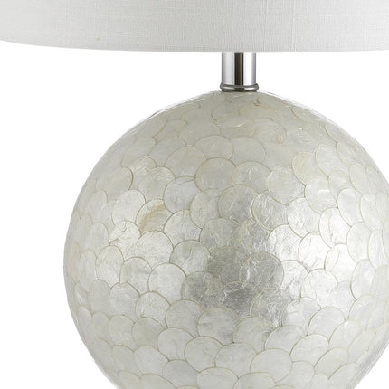 24" Clear Globe Lamp Base With Drum Shade HomeRoots