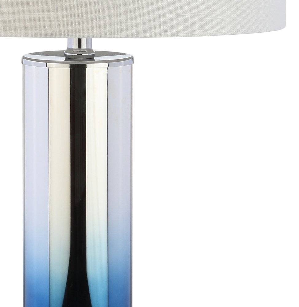 27" Clear Novelty Table Lamp LED With Drum Shade