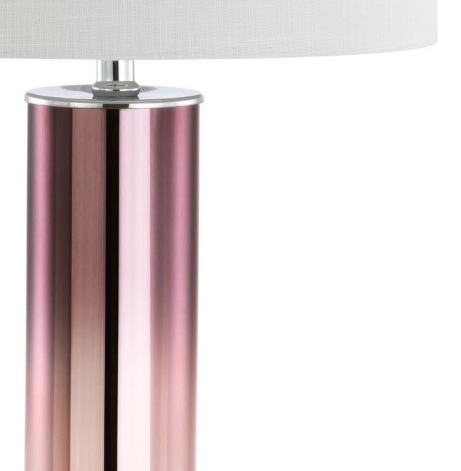 27" Clear Novelty Table Lamp With Drum Shade HomeRoots