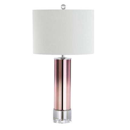 27" Clear Novelty Table Lamp With Drum Shade HomeRoots