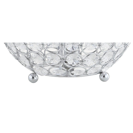 8" Silver Geometric Globe Table Lamp With Globe HomeRoots