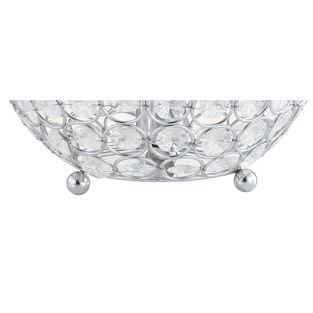 8" Silver Novelty Table Lamp LED