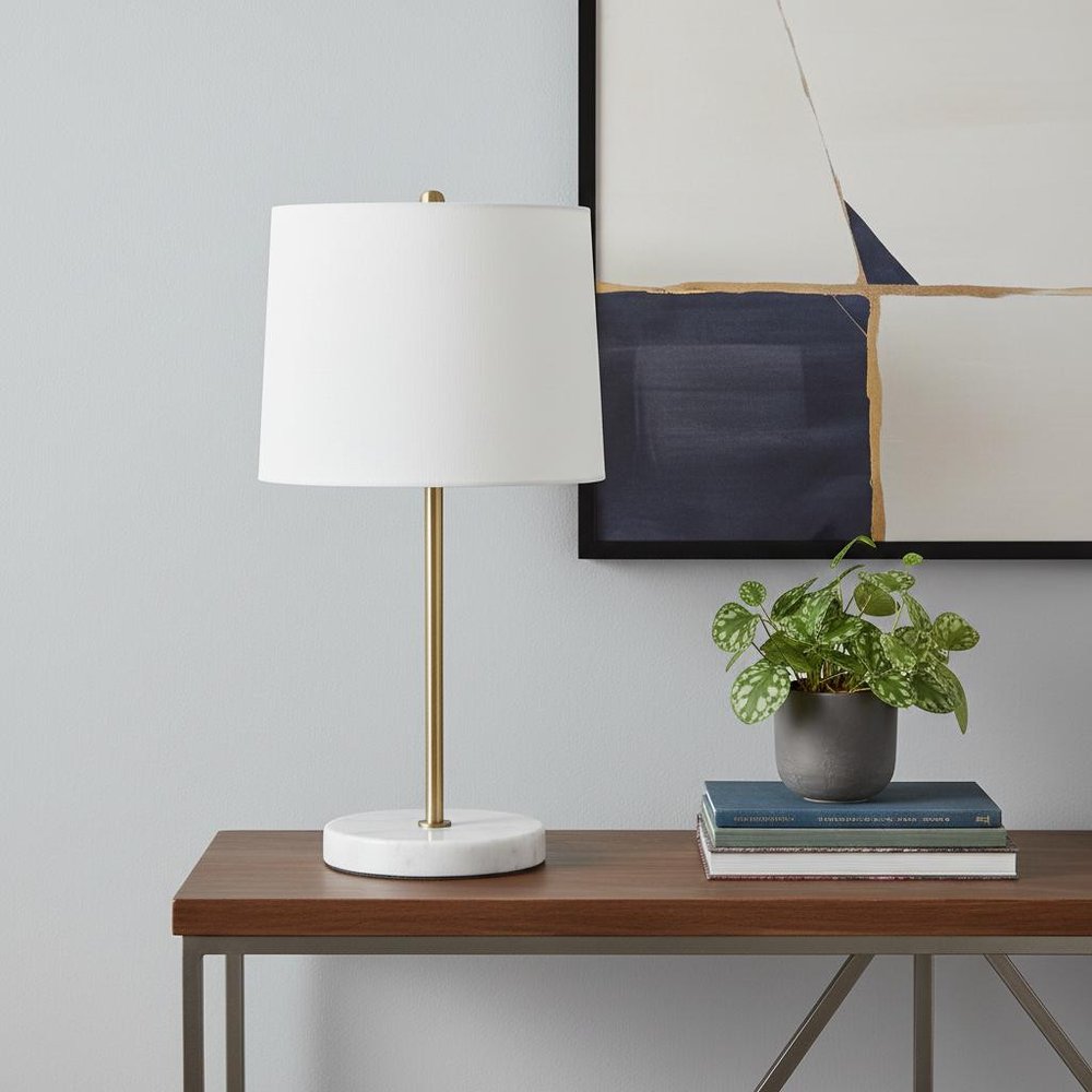 21" White Novelty Table Lamp LED