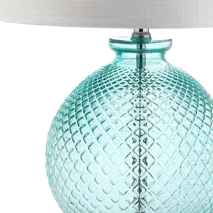 26" Clear Novelty Table Lamp With Drum Shade HomeRoots