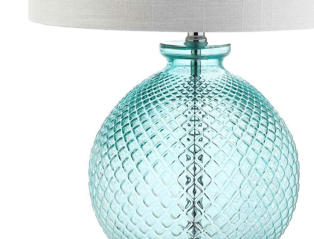26" Clear Novelty Table Lamp LED With Drum Shade