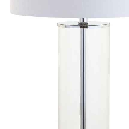 29" Silver Novelty Table Lamp With Drum Shade HomeRoots