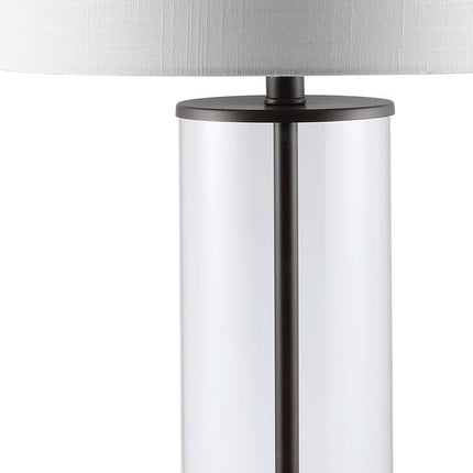 29" Antiqued Bronze Table Lamp With Drum Shade HomeRoots
